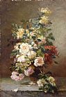 Eugene Henri Cauchois Canvas Paintings - Roses